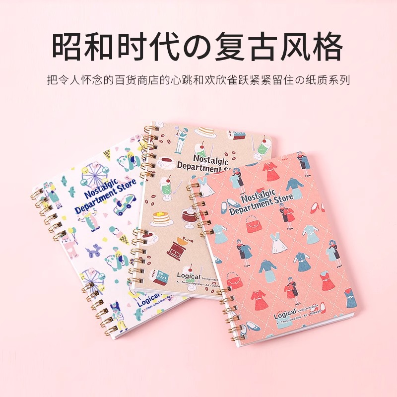 Zhonglin x Guchuan papel trabajador limitada conjunta A6 bobina cuaderno Bloc de notas tarea femenina lindo estilo menos