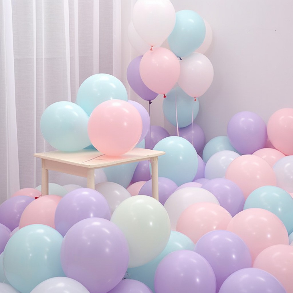Balón de macarón para niños de cumpleaños al por mayor decoración escenario de diseño rosa una variedad de color globo grueso