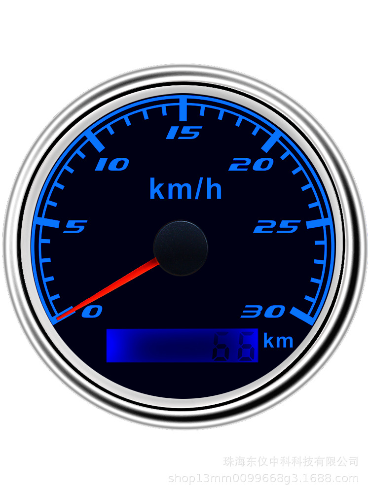 Gps Speedometer 30Km Gps Speedometer 12/24V Universal Engineering Vehicle Pulse Gps Odometer Speedometer