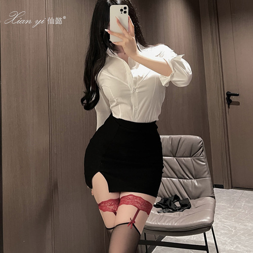 Xianyi nightclub technician sexy hip skirt secretary work uniform anchor shirt professional suit clothes women 527