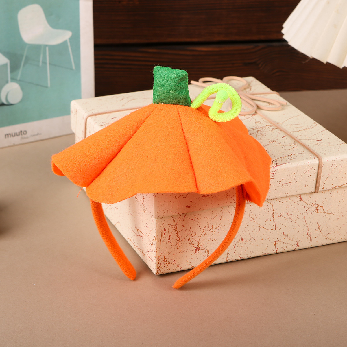 Amazon Cross-border Halloween gran sombrero de calabaza accesorios para el cabello tocado niños dibujos animados lindo diadema traje de fiesta de vacaciones