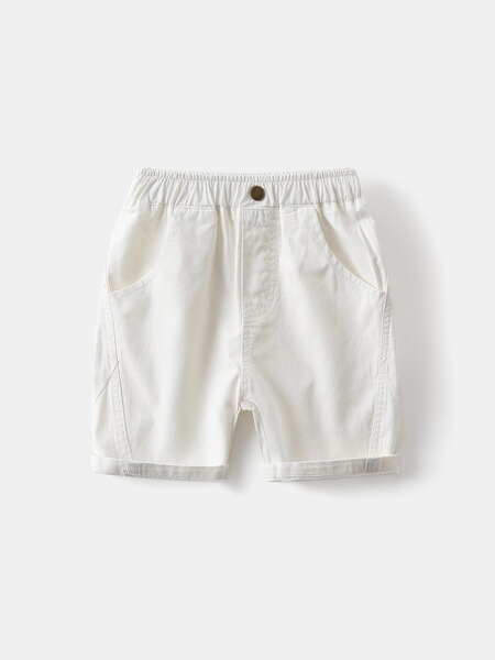 summer children's solid color fashionable trousers for boys