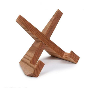 Cross-Border Wooden Record Rack Kitchen Recipe Rack iPad Stand Cd Storage Rack