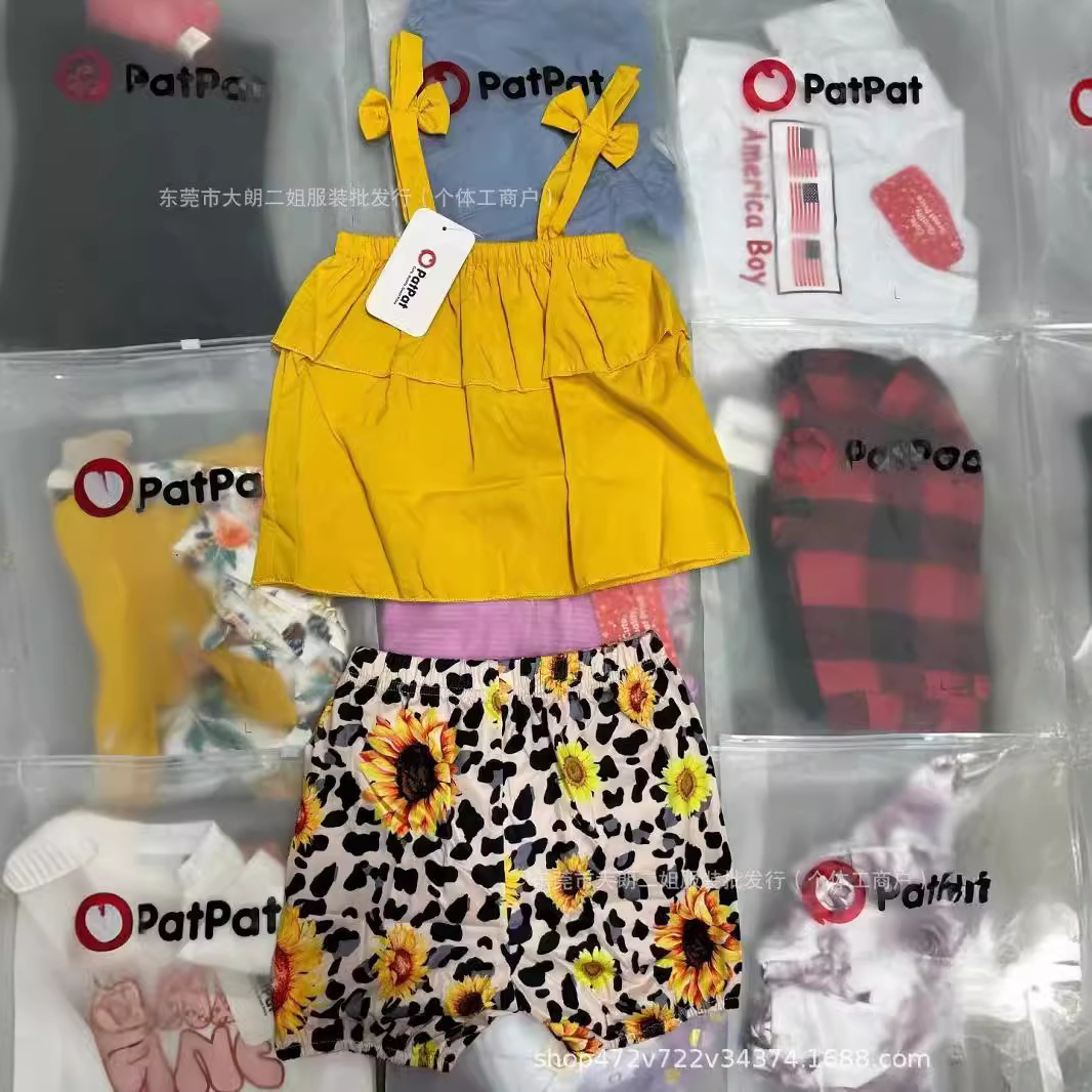 Conjunto Mixto de Ropa Infantil de Algodón para Niños y Niñas