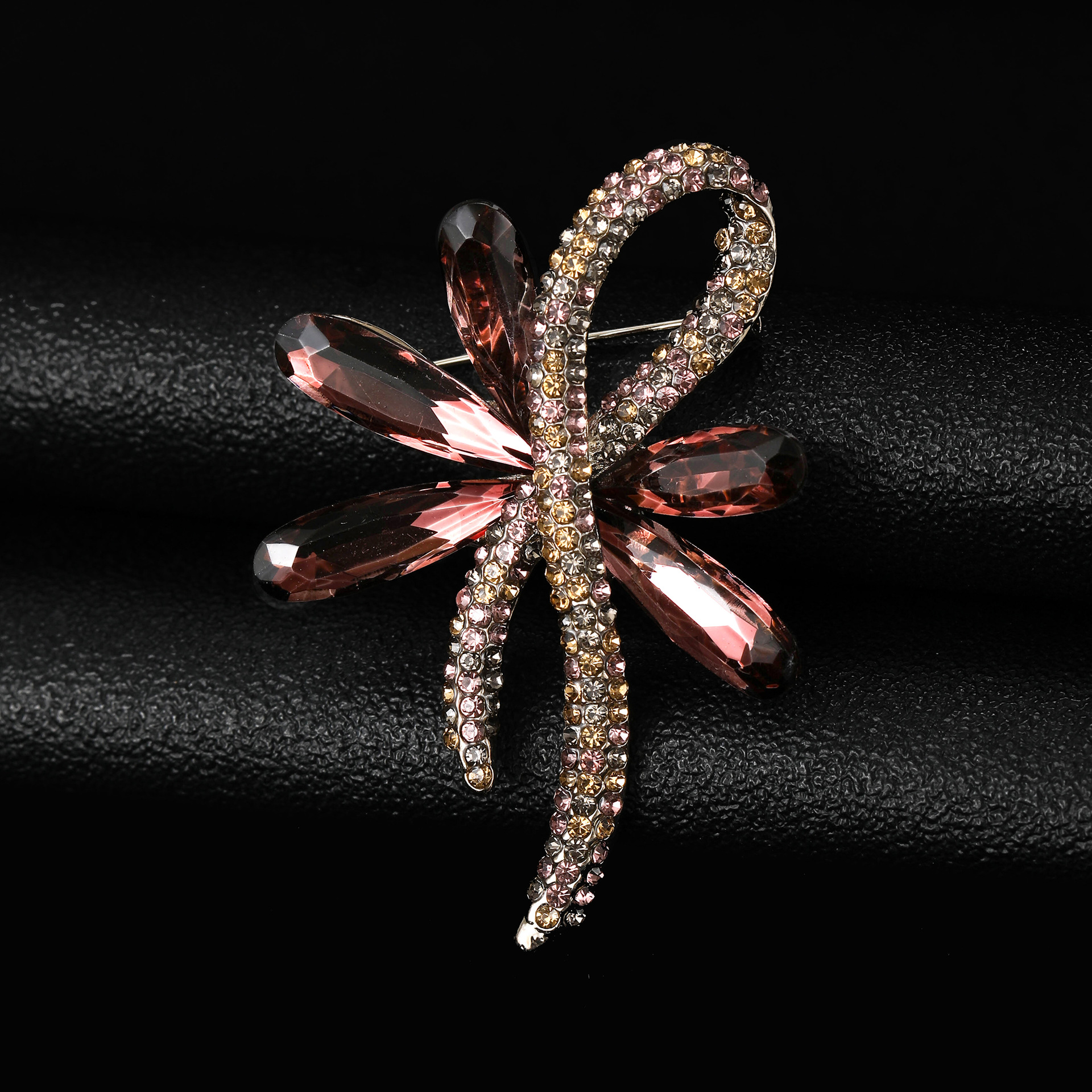 15g Weight Rhinestones Inlay Material Brooches Classification Holiday Occasion Alloy Material Bow Knot Pattern Women's Gender Inlay Design Pin Bow Knot Alloy Inlay Rhinestones Women's Brooches 19