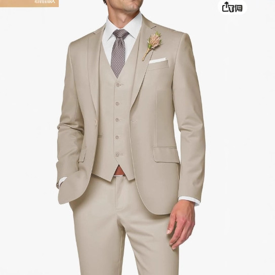 Men's Suits, Groom and Best Man Suits, Three-Piece Suits, Solid Color, Slim Fit, Korean Style, Business Casual, Fashionable Men's Clothing Men's Suits, Groom and Best Man Suits, Three-Piece Suits, Solid Color, Slim Fit, Korean Style, Business Casual, Fashionable Men's Clothing