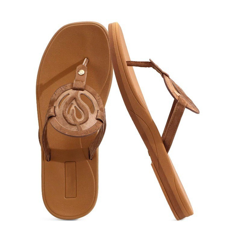 Popular Amazon Cross-Border Foreign Trade Women's Square-Toe Lightweight Cushioned Belt Flip-Flops Comfortable Beach Flip-Flops