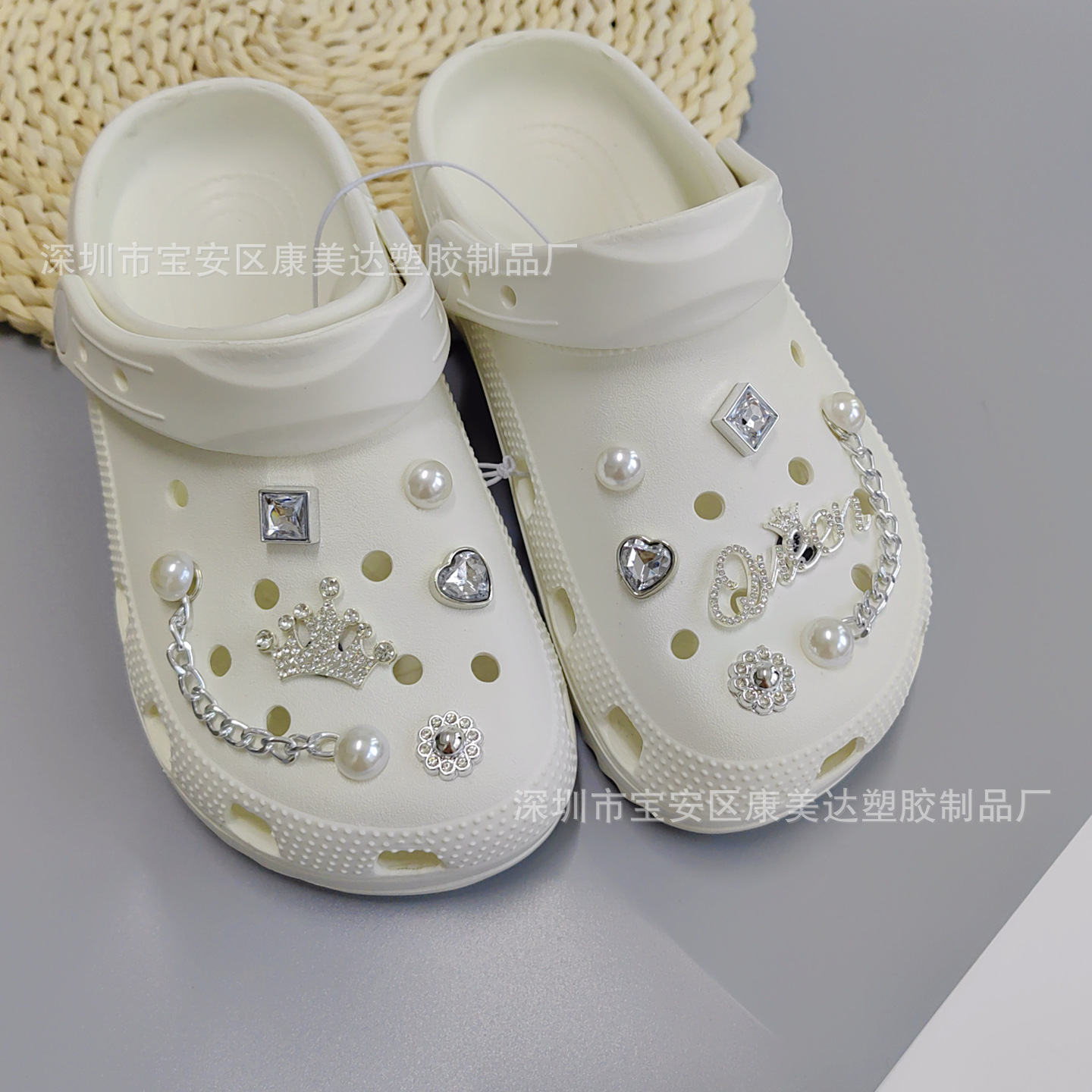 K29-Silver 다이아몬드 크라운 편지 세트 (신발 제외)