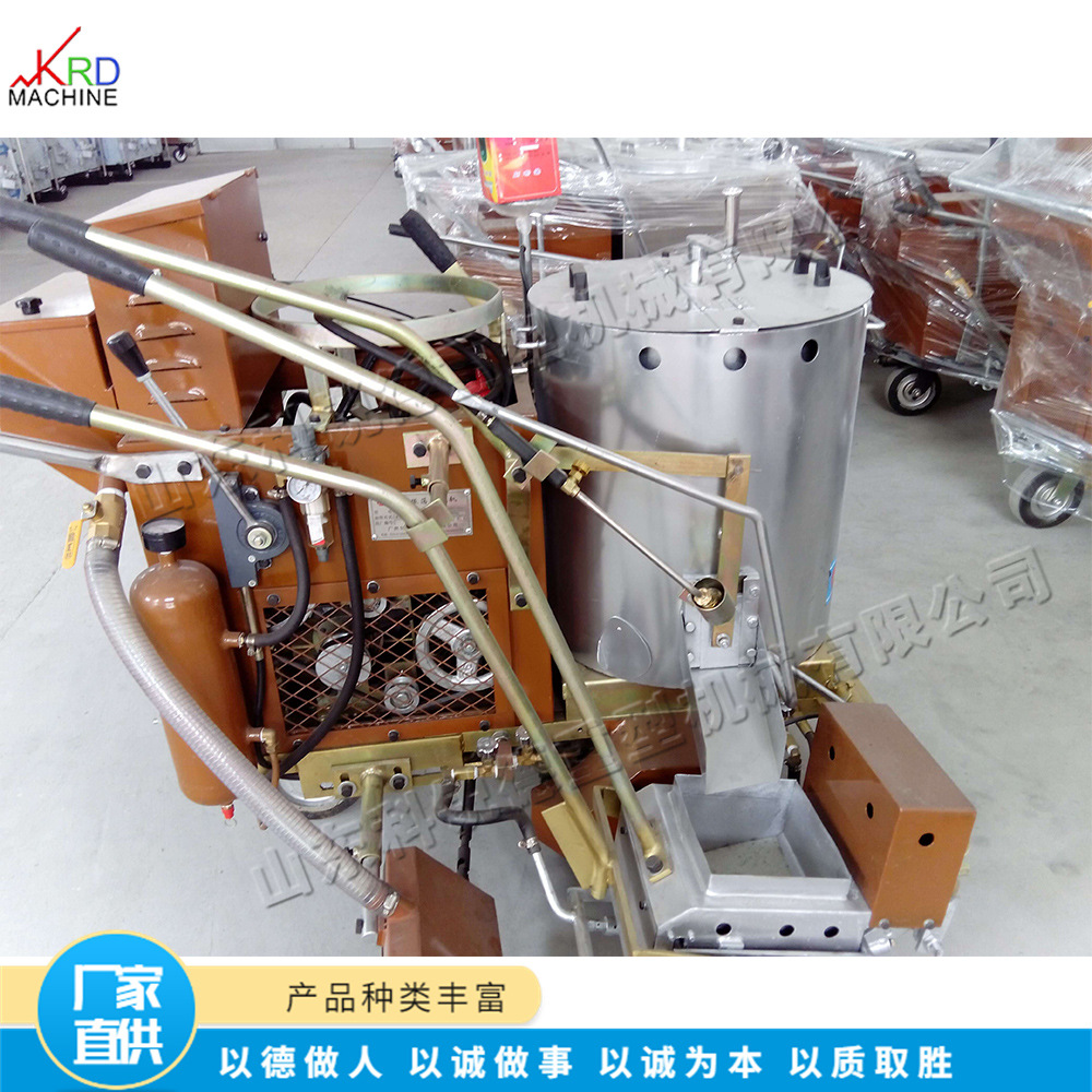 自走路面划线机 市政道路标志喷涂机 小型人行横道凸起标线机