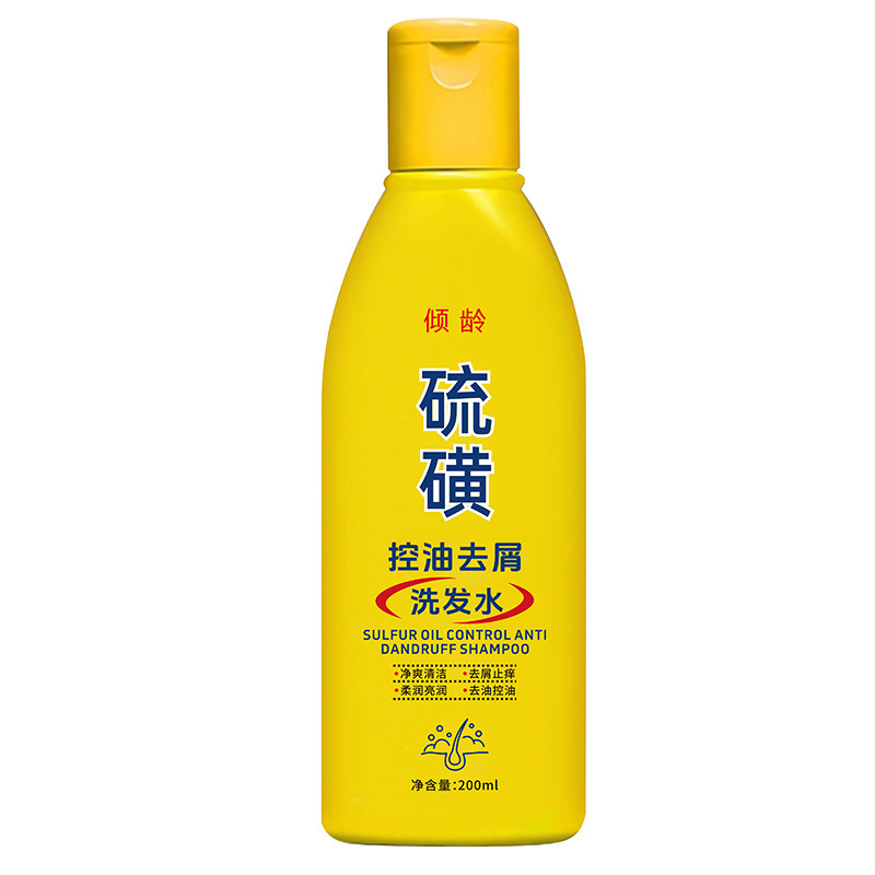 Champú de Azufre para Control de Grasa y Anticaspa para Cabello