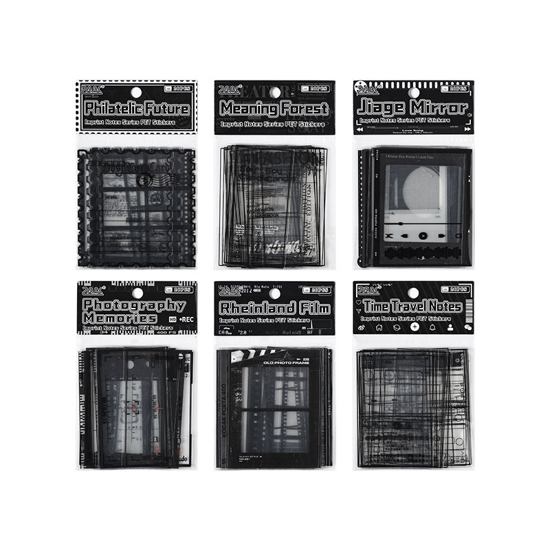 Impresión colección transparente pegatinas de mascotas impermeables diy diario pegatinas transfronterizas marcadores de película pegatinas decorativas de fotos