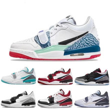 莆田纯原AJ312头层牛皮男女鞋低帮灰白水泥芝加哥休闲运动篮球鞋