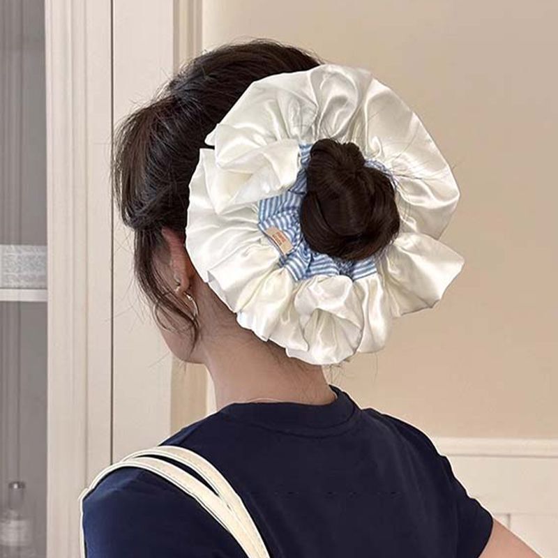 フレンチレトロ4層特大レースヘアゴム女性用、高級ヘアロープ、ヘアゴム、ゴムバンドヘアロープ|undefined