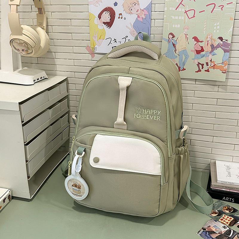 Mochila escolar para estudiantes de primaria, nueva ropa ligera para mujeres, mochila para estudiantes de secundaria para niñas, mochila escolar de gran capacidad para estudiantes de secundaria en el campus