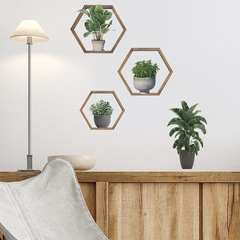 FX-E227綠植盆栽牆貼壁畫客廳玄關背景牆裝飾臥室改造牆貼畫自粘