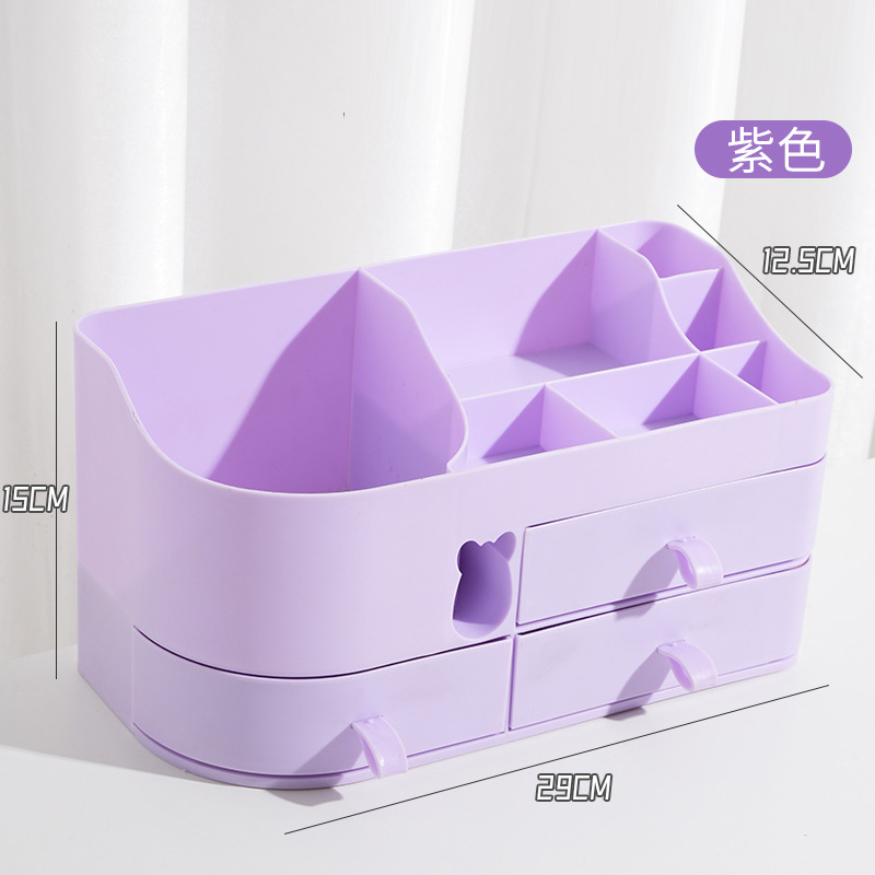 Caja de almacenamiento de gabinete de espejo lavabo de baño cosméticos lápiz labial estante de almacenamiento caja de acabado inclinada montada en la pared de baño