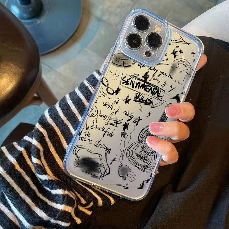 Guitarra inglesa europea y americana para iphone16promax funda para teléfono móvil personalidad Apple 15 anti-caída 14pro1 3/12