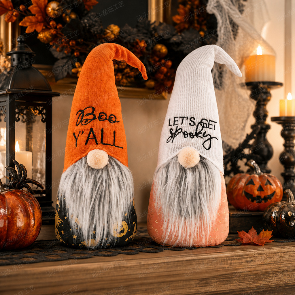 Transfronterizo nuevas decoraciones de Halloween sin rostro ancianos muñeca Linda enano de escritorio adornos finos de tierra