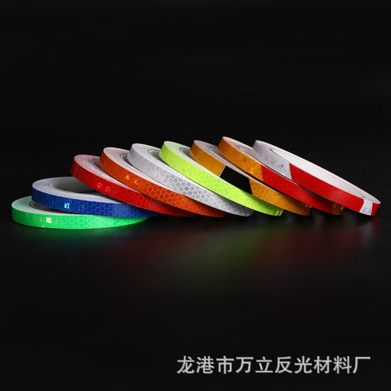 Bicycle Wheel Reflective Sticker Special Body Tire Reflective Film Luminous Safety Warning Strip for Motorcycle and Electric Vehicle
