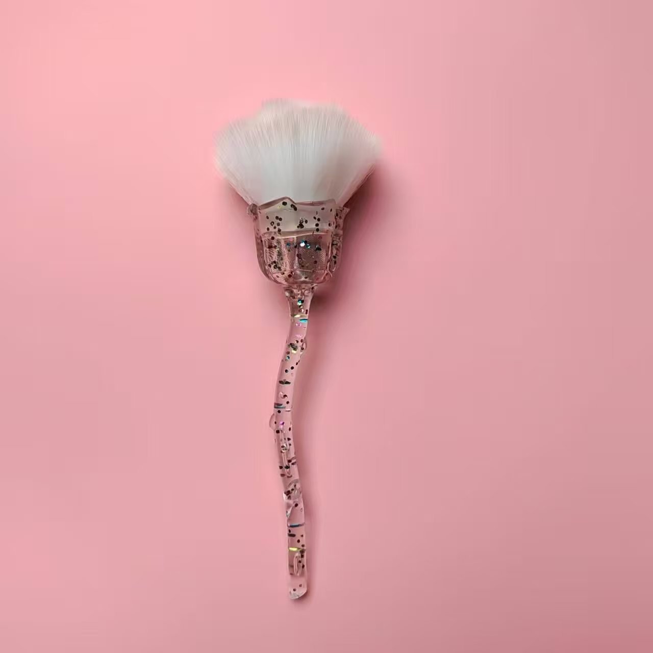 Nuevo cepillo de polvo de uñas, cepillo de polvo de uñas, pintura en polvo, mango de oro rosa, tamaño medio, belleza necesaria para la manicura. image 20