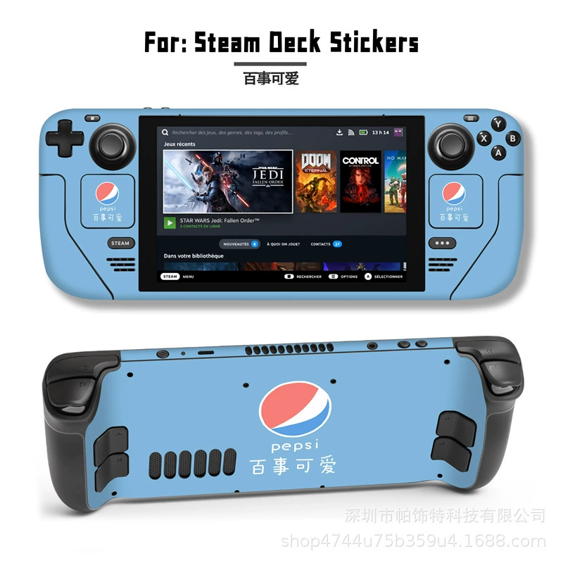 Подходит для наклейки Steam Deck, наклейка на Steam Deck Patch, Steam Panda, вручную, персональный пиксель