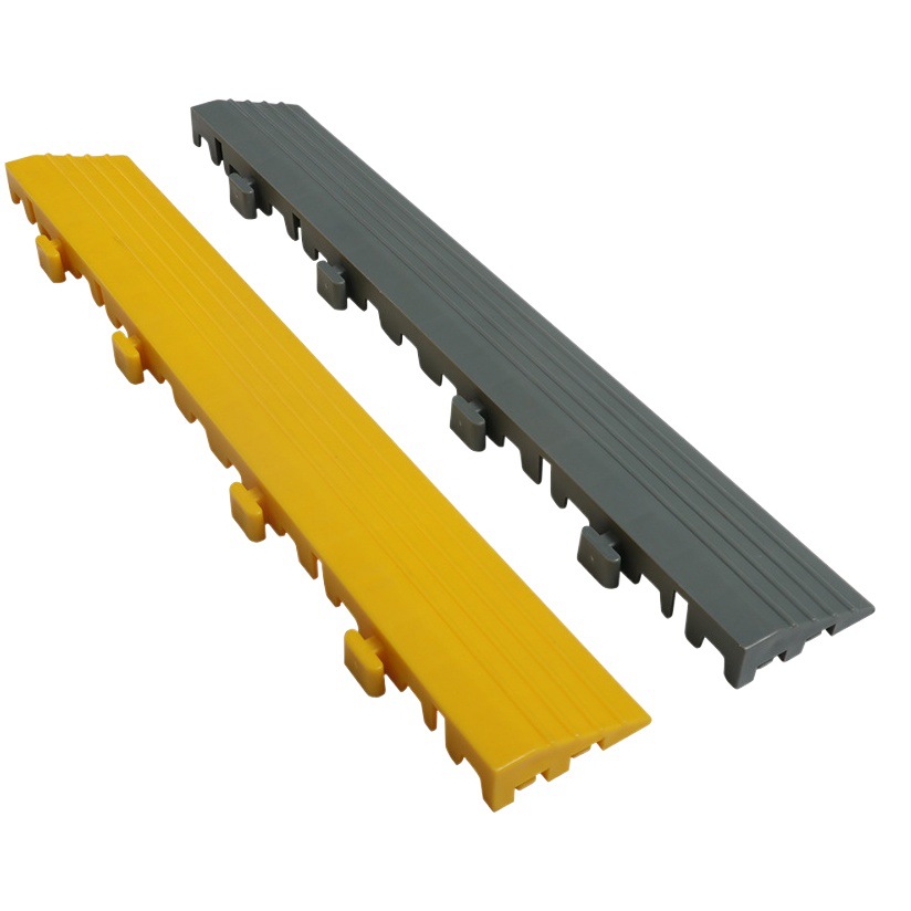 Tira de borde de rejilla de empalme de plástico para sala de lavado de coches de 2 cm, venta al por mayor, tira de borde de rejilla de plástico para suelo de tienda 4s