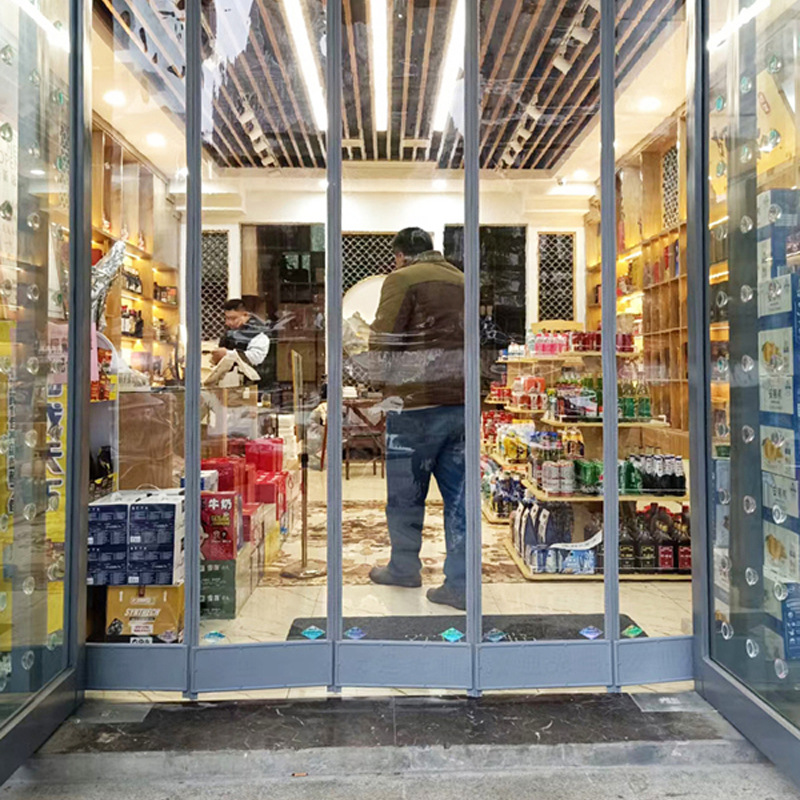 Manufacturer Wholesale Magnetic Self-Absorbing Pvc Transparent Soft Door Curtain Winter Insulation Windproof Partition Cold-Proof Self-Absorbing Door Curtain