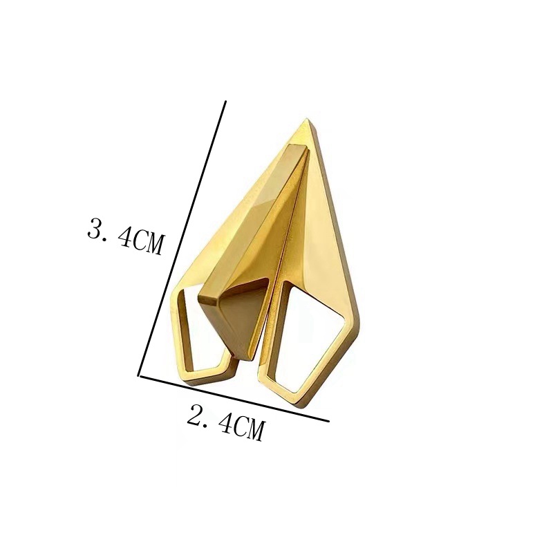 Simple Style Paper Airplane Stainless Steel Plating Unisex Brooches display picture 1
