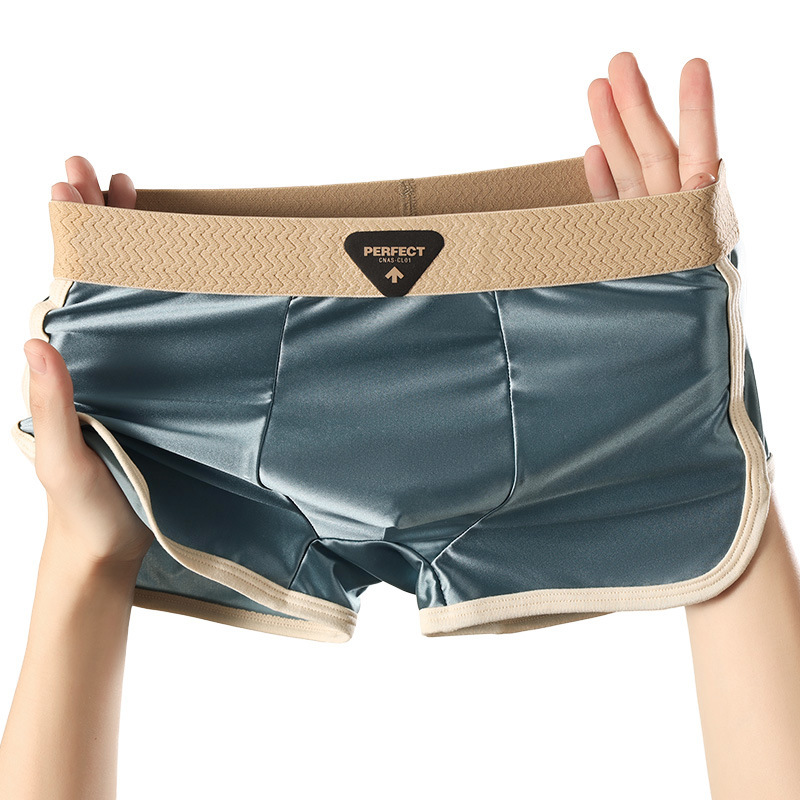 Pantalones interiores de hombre, ropa de hombre de alta calidad, 7A antibacterianos, pantalones cortos de hielo de cuatro cuernos, pantalones interiores de hombre