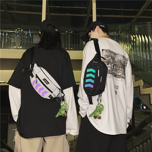 Wholesale New ins Chest Bag Men's Reflective Multifunctional Sports Crossbody Bag Female Students Simple Tooling Personalized Backpack