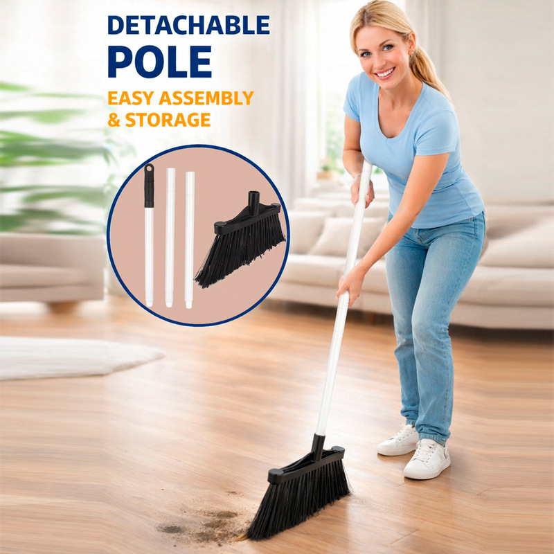 Indoor and Outdoor Factory Broom with Long Handle for House Use, Floor Cleaning, Kitchen, Garage, New Model Broom Indoor and Outdoor Factory Broom with Long Handle for House Use, Floor Cleaning, Kitchen, Garage, New Model Broom