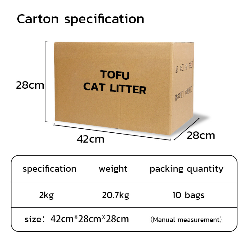 Arena de gato transfronteriza al por mayor planta vietnamita mezcla de tofu arena de gato 6L desodorizante desodorizante polvo bajo fábrica de comercio exterior