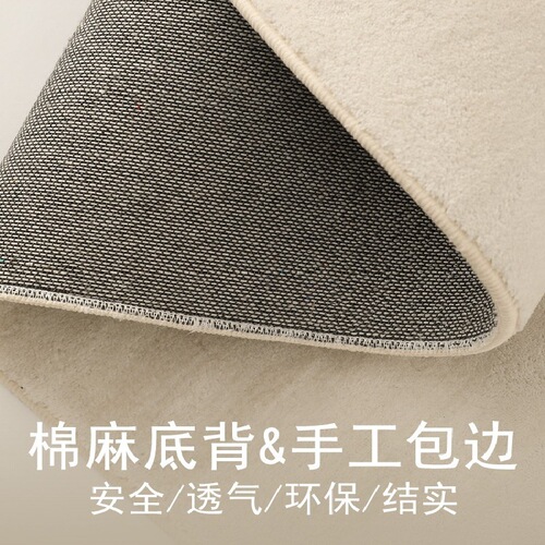 New simple carpet living room home thickened bedroom bedside floor mat large area full paving 2024 light luxury and high-end sense