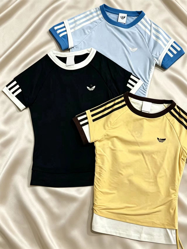 26 Styles of Summer Clover-Style Women's T-Shirts Similar to Song Yuqi'S, Featuring a Sports Two-Piece Design, Short Sleeves, Slim Fit, and Versatile Fit