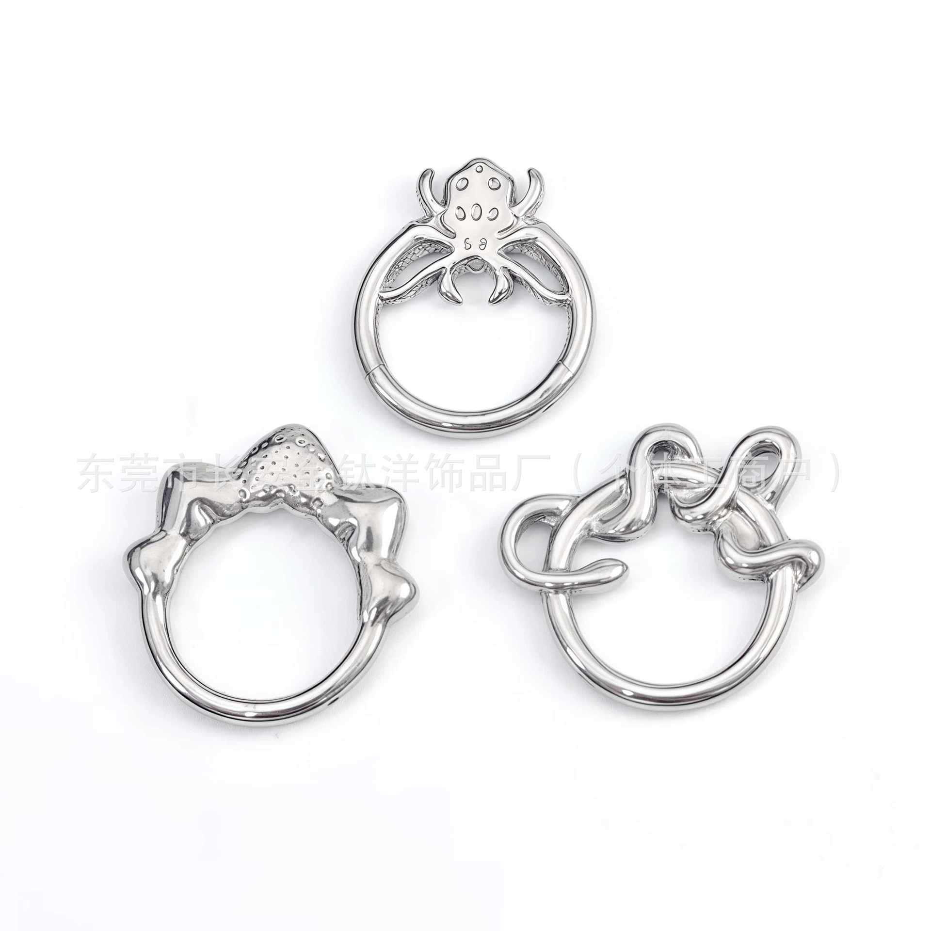 Pointed titanium steel lip stud product view