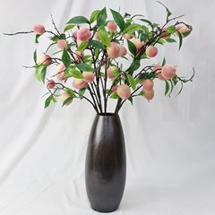模擬果物と野菜、模擬桃、果樹の枝、造花、リビングルームの装飾、クロスボーダーフェスティバルの果物の枝の装飾、模擬果物