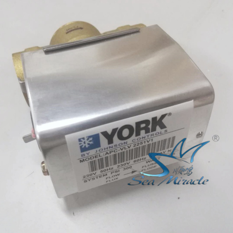 约克风机盘管电磁阀 DN25;开关型 1寸 电动二通阀APC-VLV 2251V1