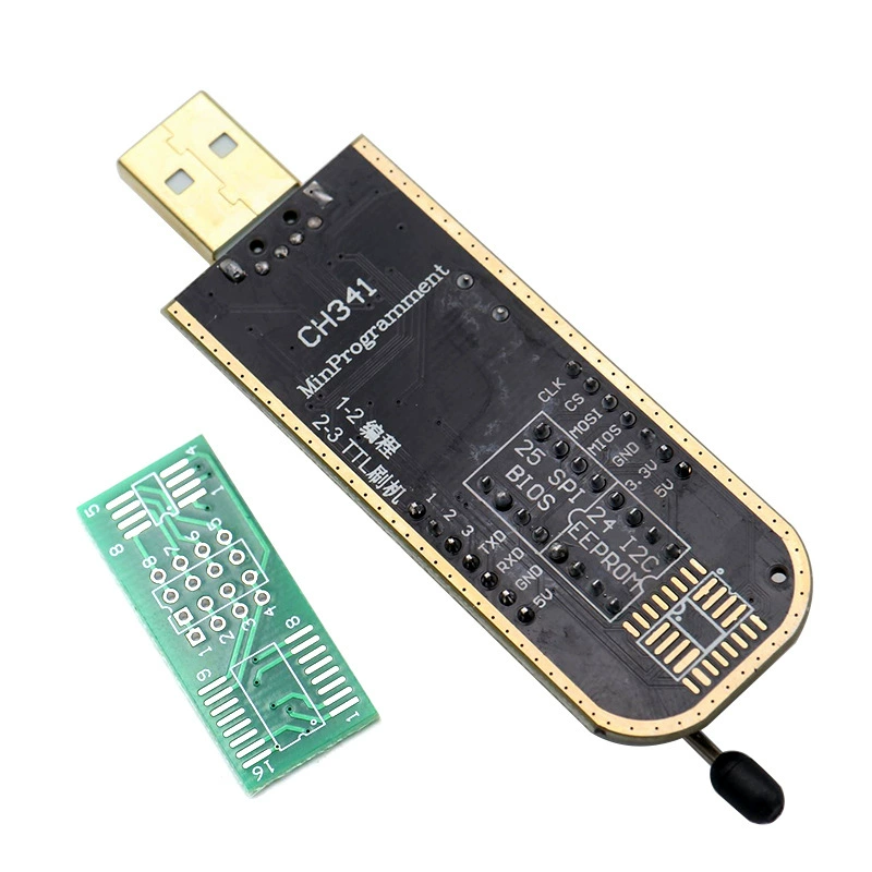 Программатор CH341A Local Gold USB для плат, прошивки BIOS/FLASH (24/25), программатор-писатель