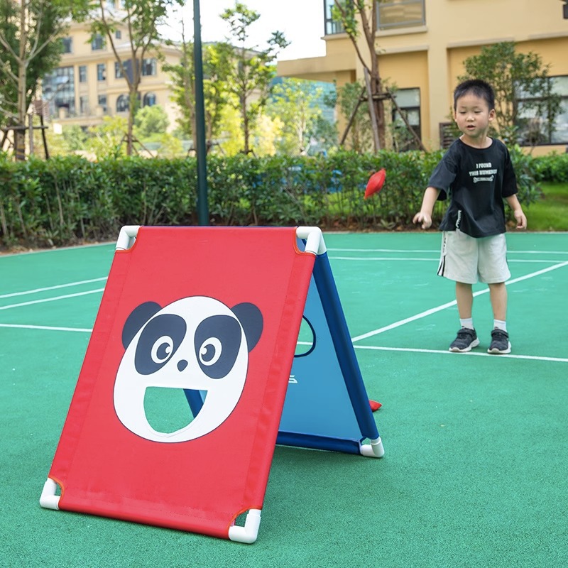 Entrenamiento de integración sensorial de jardín de infantes, juego de lanzamiento de sacos de arena, marco de juego, animal de dibujos animados, lanzamiento de sacos de arena, accesorios de juegos divertidos
