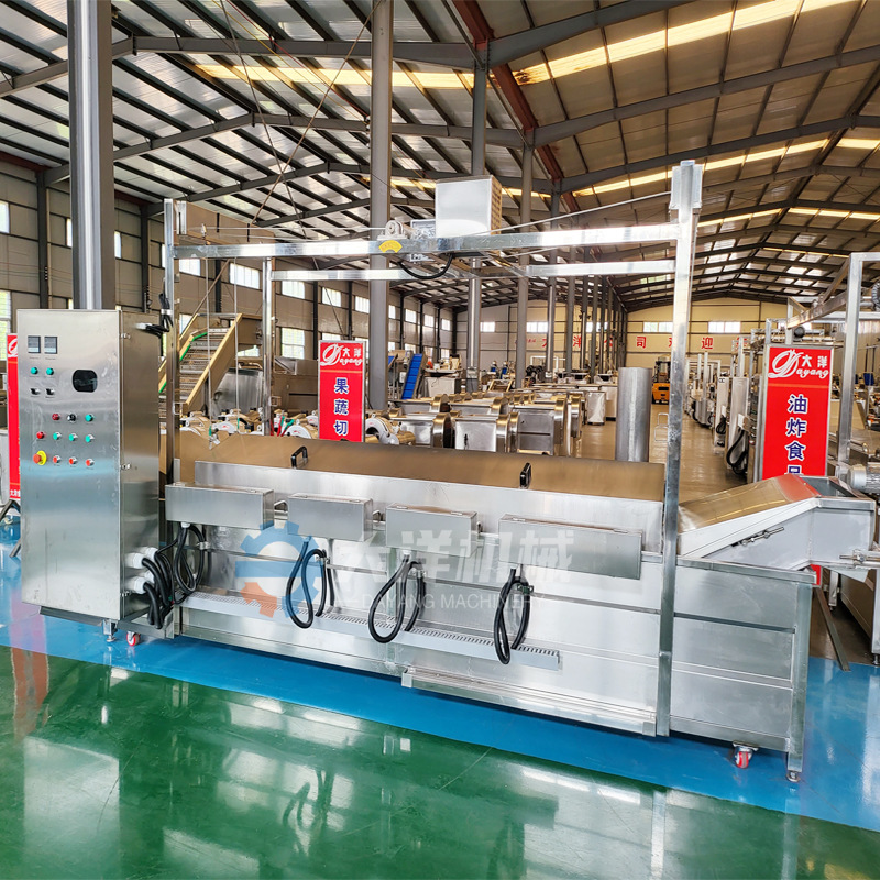 连续式花生米油炸流水线自动控温型炸花生米机器现货花生米油炸机