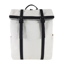 帆布学生书包定制 经典日常背包 欧风电脑包显眼双肩包logo