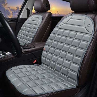 12v Car Heating Cushion – Multi-function pad - gray-two-seater