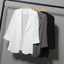 杭州专柜品质进口雪纺薄款西装外套女2022新款百搭防晒空调衫