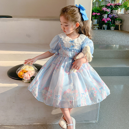 Girls Skirt 2024 New Lolita Baby Summer Princess Dress Little Girl Dress Children's Summer Dress
