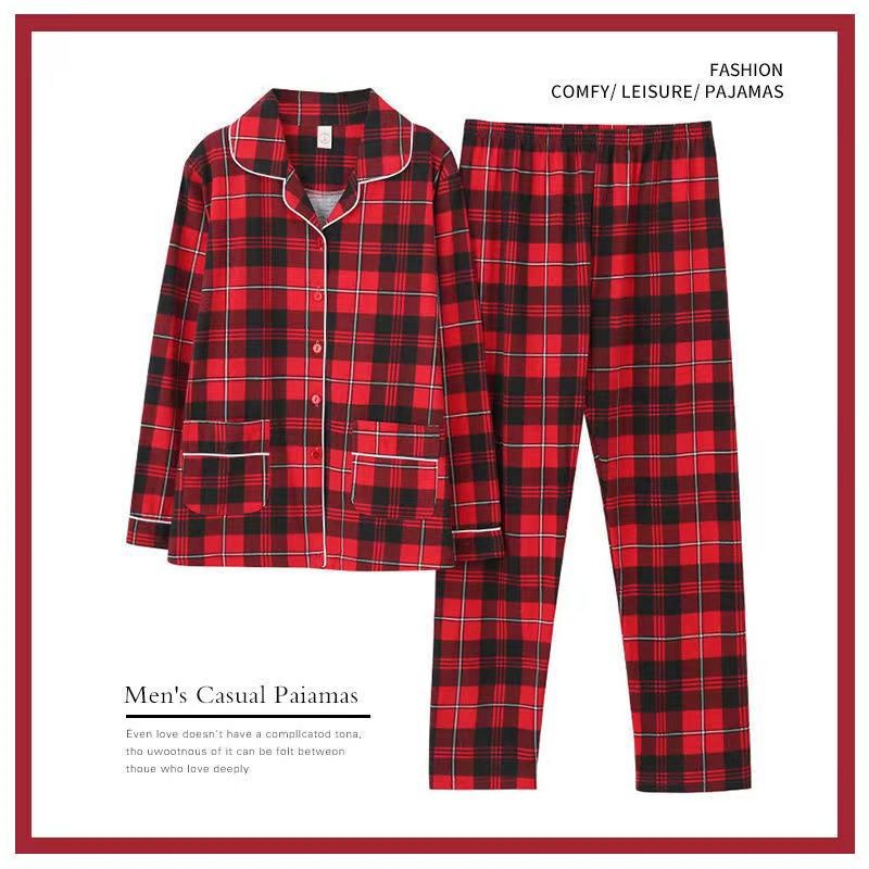 Double-sided 100% Cotton Pajamas Women's Spring and Autumn Long-sleeved Cardigan Plus Fertilizer Extra Large Wearable Cotton Home Suit Winter