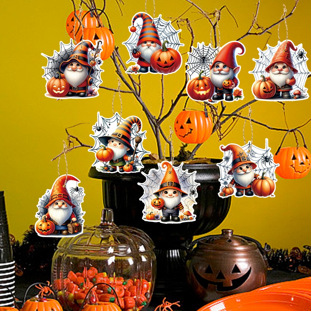 Nuevos productos de Halloween decoración de fiesta enano colgante adorable calabaza colgante colgante Halloween suministros navideños