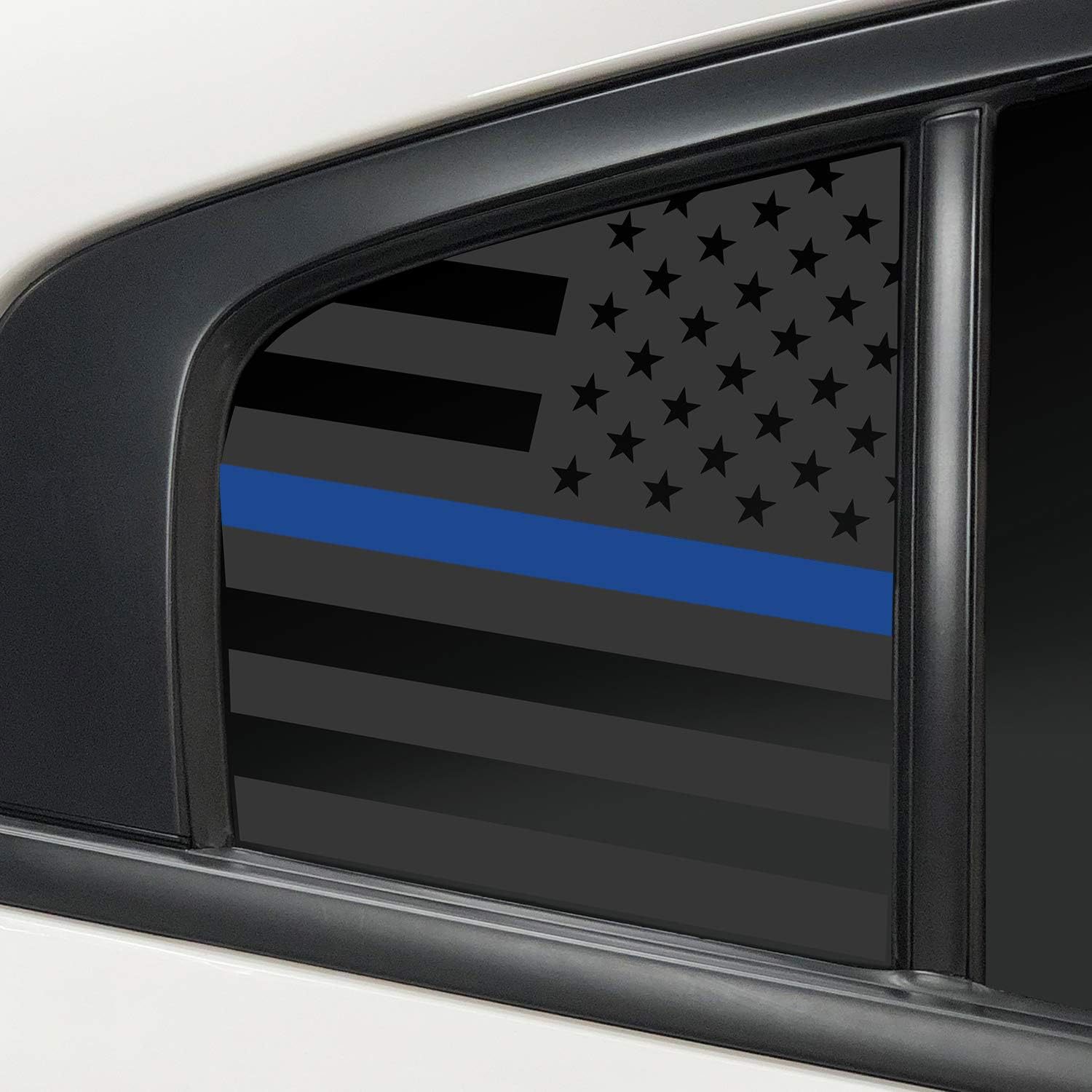 Aplicable para Dodge 2011 - 2022 bandera de los Estados Unidos vinilo ventana decal mate negro contrapeso