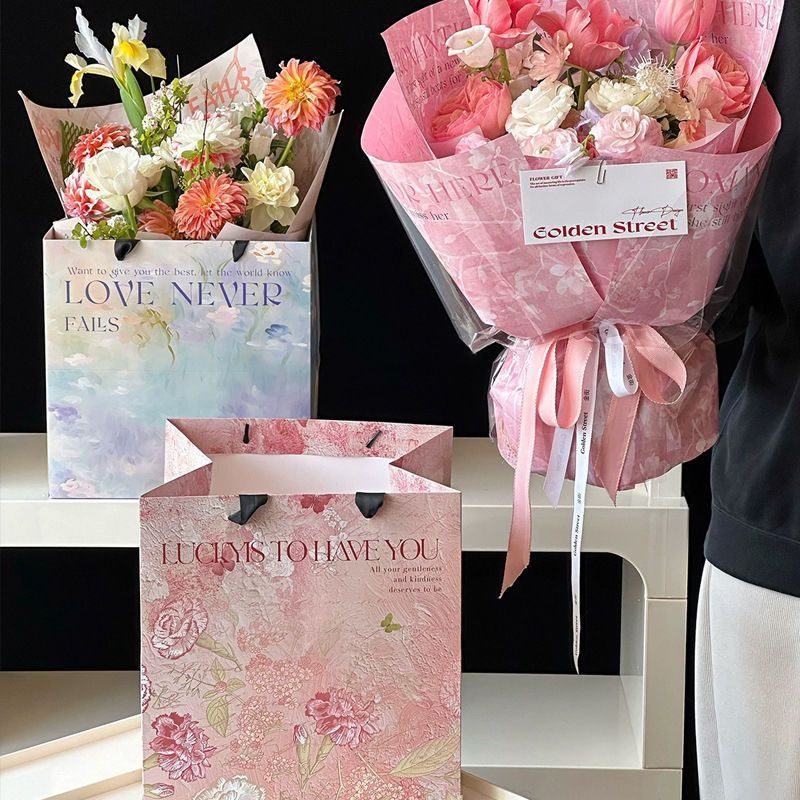 熙风情网红手提袋花园鲜花手提袋田园西西里梦手提袋手提袋