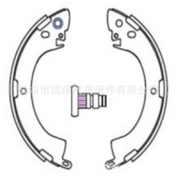 适用MITSUBISHI L200/L300汽车刹车蹄片/鼓式制动蹄/BRAKE SHOES