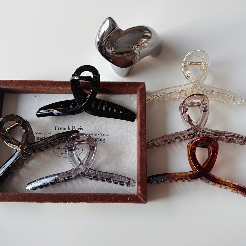 Han Rui's New 13cm Large Pc Hair Clip for Women with Large Hair Volume, Shark Clip Hair Clip, Hair Clip for the Back of the Head